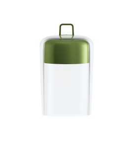 Lámpara farolillo con batería Soriée, Verde