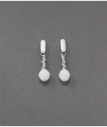 Alèssia Earrings, White