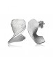 SHAVINGS. Short silver earrings