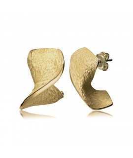 SHAVINGS. Gold-plated earrings