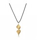 SHAVINGS. Large Plated Pendant
