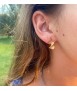 Plated earrings mini Shavings