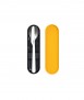 Travel cutlery with ochre case