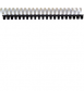Astic pl cannons. Size: 22 mm. Colour white. 21 rings.