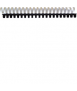 Astic pl cannons. Size: 22 mm. Black color. 21 rings.