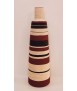 Botella forrada con lino de colores, 61 cm.