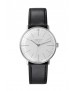 Handaufzug watch, silver dial