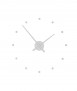 Reloj de pared OJ Mini, Plateado