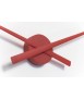 Wall clock OJ MINI, Red
