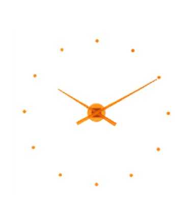 Wall clock 'OJ'. Orange
