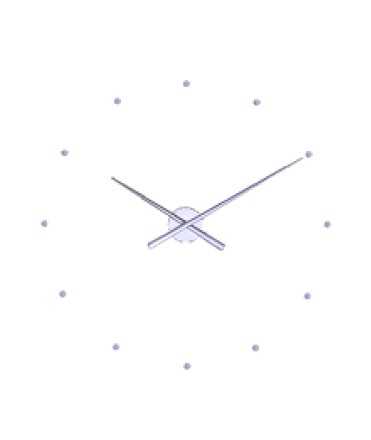 Reloj de pared 'OJ' verde