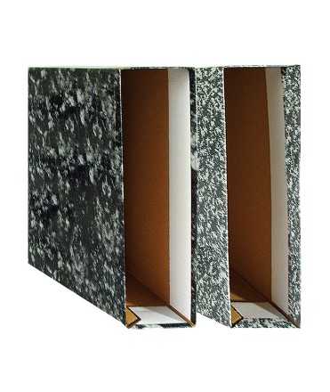 Caja archivador, jaspeado. tamaño 23x21x8,6 cm color gris