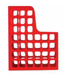 Boxer magazine rack. Size: 31x24.5 cm. Red