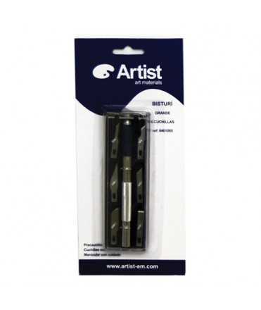 Set scalpel with 6 different blades