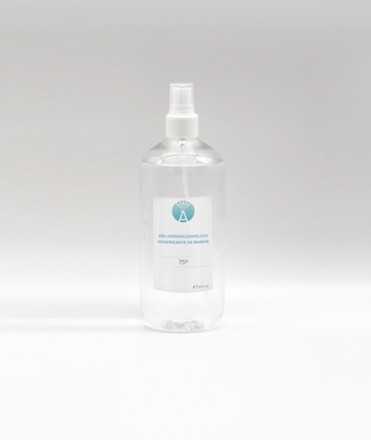 Hydroalcoholic solution sprayer, 500ml. You can change the brand