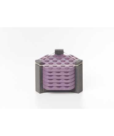 Purple Circles Tile Coasters