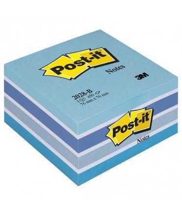 Bloc de notes adhesives Post-It. Mida: 7,6x7,6cm. 450 fulls.