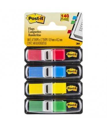 Banderillas adhesivas Post- It. Medida: 1,2x4,31cm. 
