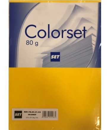 Papel color, DIN A4, 80 g. Color albericoque. 100 hojas