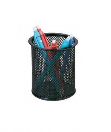 Portallapis metàl·lic reixa, negre 