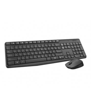 Wireless Keyboard and Mouse Logitech Desktop MK235