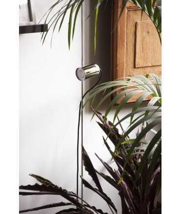 LÁMPARA FA PIE CROMADA