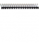 Astic pl cannons. Size: 25 mm. Colour white. 21 rings.