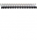 Astic pl cannons. Size: 25 mm. Color: black. 21 rings.
