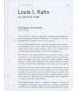 Louis I. Kahn. THE LUZ IS THE ISSUE