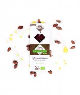 Chocolate negro bio 65% con aceite de oliva y flor de sal