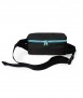 U7 Urban Fanny Pack, Black and Sky Blue