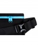 U7 Urban Fanny Pack, Black and Sky Blue