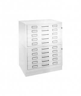 Horizontal pl file cabinet, DIN A2
