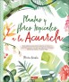 Tropical Plants and Flowers in Watercolor