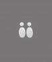 Vega earrings, silver