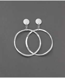 Rondó earrings, silver