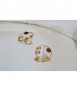 Golden earrings Alegria, large
