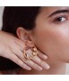 Golden earrings Alegria, large