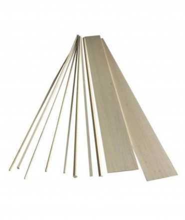 Llistó rectangular fusta de balsa, 2x5 mm 