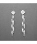 Meghan earrings, silver