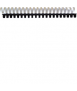 Astic pl cannons. Size: 28 mm. White color. 21 rings.