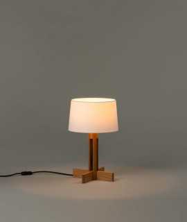 Lámpara Fad Menor con pantalla blanca, lino