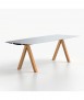 Table Table B 90, wooden legs