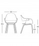 Showtime Nude Chair, 4 Wooden Legs