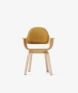 Showtime Nude Chair, 4 Wooden Legs
