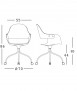 Silla Showtime Nude, rodes
