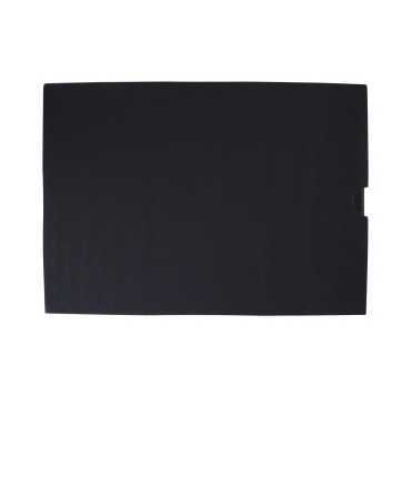 Folder with cover, DIN A3. Spinel 7 cm. Size: 35x47x7 cm. Colour black. 2 square rings