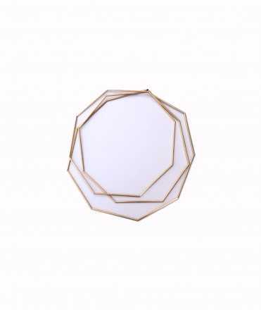 Collaret Geomètric daurat, 3 voltes 