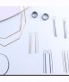 Earrings Geometric, silver