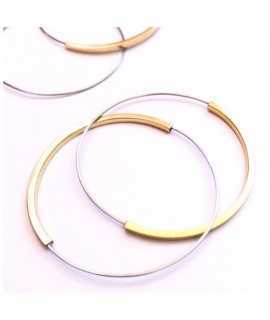 Reflex earrings, large. Gold